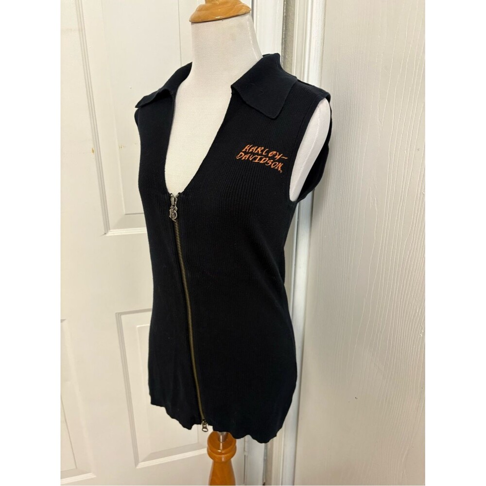Harley Davidson Ribbed Collared Tank